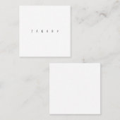 ザックファンカ荷車を引くード スクエア名刺 (正面/裏面)