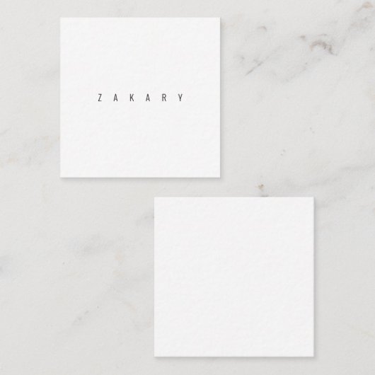 ザックファンカ荷車を引くード スクエア名刺 (正面/裏面)