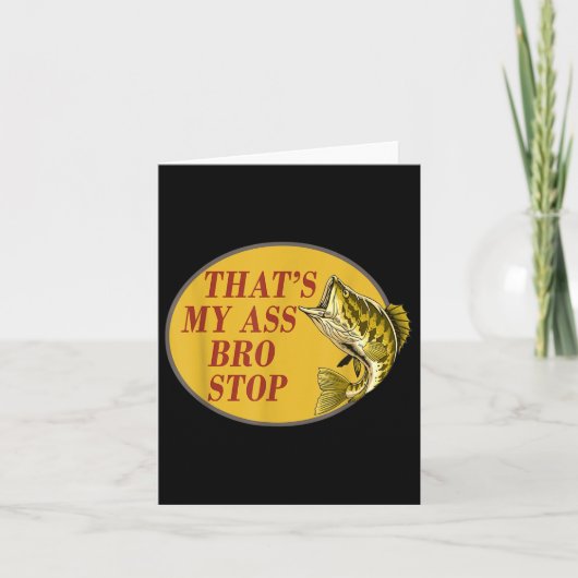 ザッツマイブロストップおもしろい魚釣り カード (正面)