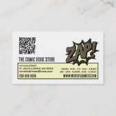 ザップ＆パワー - コミックブックストア/コレクター 名刺 (裏面)