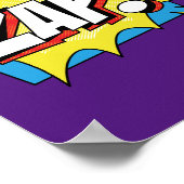 ザップ!帯電ポップ・アートの芸術漫画行動 ポスター (角)