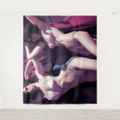 ザツインズ – スタイル日本のの官能的なアートワーク タペストリー (正面)