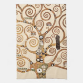 ザツリーオブライフバードグスタフクリムト キッチンタオル (縦)