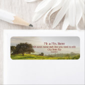 ザツリーオンザヒル差出人住所ラベル ラベル (インサイチュ)