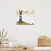 ザツリーズ救秋秋ウッドランドフォレスト ポスター (キッチン)