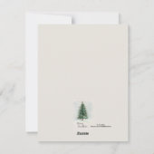 ザツリーブライト&メリー文字ホリデーカード シーズンカード (裏面)