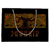 ザツリー素晴らしハロウィン ラージペーパーバッグ (裏面)