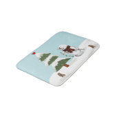 ザツリー飾雪だるまバスマット バスマット (アングル)