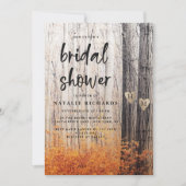 ザツーラバーズカーディッドツリーズ秋ブライダルシャワー 招待状 (正面)