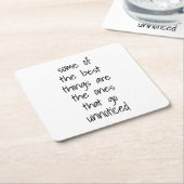 ザツ最高のズ紙コースター スクエアペーパーコースター (アングル)