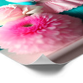 ザティール(緑がかった色)バニーイースターポートレート ポスター (角)