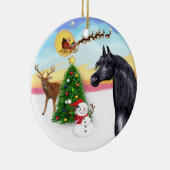 ザテイクオフ – ブラックアラビアンホース セラミックオーナメント (右)