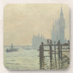 ザテムズアンダーウェストミンスターby Claude Monet コースター<br><div class="desc">クロード・モネのThames Below Westminster (1871)はヴィンテージの印象派のアートの作品で航海の素晴らし絵画、遠くにウェストミンスター・アビーとテムズ川の船が乗っている海事海景を特集している。アーティストについて：クロード・モネ(1840-1926)は印象派の運動の創始者であフランスのり絵画、その絵画の大部分は「空中に浮かぶ」（野外に浮かぶ）スタイル印象派の風景である。</div>