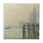 ザテムズアンダーウェストミンスターby Claude Monet タイル<br><div class="desc">クロード・モネのThames Below Westminster (1871)はヴィンテージの印象派のアートの作品で航海の素晴らし絵画、遠くにウェストミンスター・アビーとテムズ川の船が乗っている海事海景を特集している。アーティストについて：クロード・モネ(1840-1926)は印象派の運動の創始者であフランスのり絵画、その絵画の大部分は「空中に浮かぶ」（野外に浮かぶ）スタイル印象派の風景である。</div>