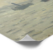 ザテムズアンダーウェストミンスターby Claude Monet ポスター (角)