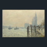 ザテムズアンダーウェストミンスターby Claude Monet ポスター<br><div class="desc">クロード・モネのThames Below Westminster (1871)はヴィンテージの印象派のアートの作品で航海の素晴らし絵画、遠くにウェストミンスター・アビーとテムズ川の船が乗っている海事海景を特集している。アーティストについて：クロード・モネ(1840-1926)は印象派の運動の創始者であフランスのり絵画、その絵画の大部分は「空中に浮かぶ」（野外に浮かぶ）スタイル印象派の風景である。</div>