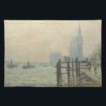 ザテムズアンダーウェストミンスターby Claude Monet ランチョンマット<br><div class="desc">クロード・モネのThames Below Westminster (1871)はヴィンテージの印象派のアートの作品で航海の素晴らし絵画、遠くにウェストミンスター・アビーとテムズ川の船が乗っている海事海景を特集している。アーティストについて：クロード・モネ(1840-1926)は印象派の運動の創始者であフランスのり絵画、その絵画の大部分は「空中に浮かぶ」（野外に浮かぶ）スタイル印象派の風景である。</div>