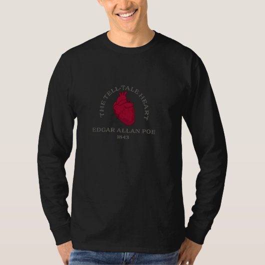 ザテルテールハートエドガー・アラン・ポー Tシャツ (正面)