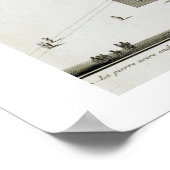 ザテンプルオブメッカ(版木、銅版、版画) ポスター (角)