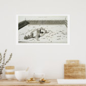 ザテンプルオブメッカ(版木、銅版、版画) ポスター (キッチン)