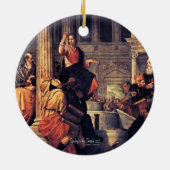 ザテンプルディベリング1558聖なる書物、 経典 セラミックオーナメント (裏面)