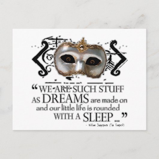 ザテンペスト引用文 ポストカード (正面)