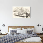 ザディアー射撃、 発砲アットゴータ キャンバスプリント (インサイチュ (寝室))