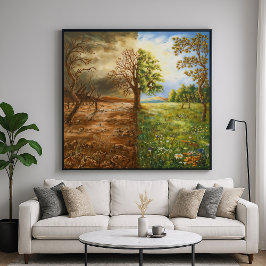 ザディバイド – シンボルコントラストイラストレーションスタイル ポスター