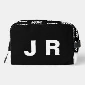 ザディブラックパーソナライズされた ドップキット (裏面)