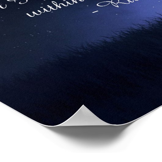 ザディヴァインマイミーハートスピリチュアル引用文 ポスター (角)