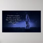 ザディヴァインマイミーハートスピリチュアル引用文 ポスター (正面)