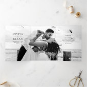 ザディヴィヤ |三折結婚の発表 三つ折り案内状 (内部)