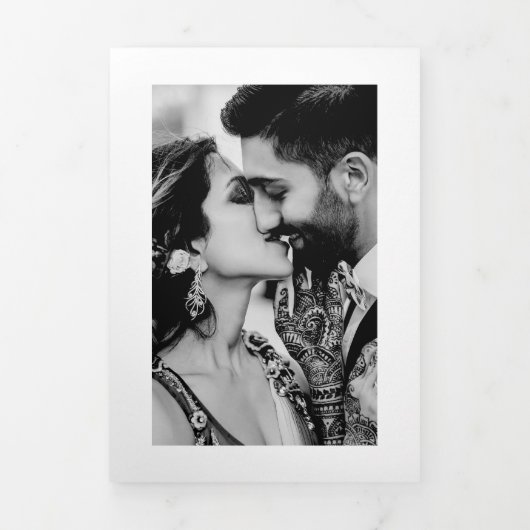 ザディヴィヤ |三折結婚の発表 三つ折り案内状 (カバー)