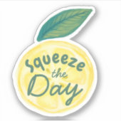 ザデイイエローシトラスの水の色レモンを絞る シール (正面)