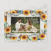 ザデイトサンフラワーカボチャ秋ファームハガキ 案内ポストカード (正面)