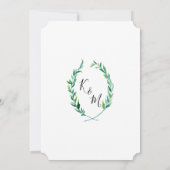 ザデイトローレルリースオリーブリーフブランチアート セーブザデート (裏面)