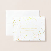 ザデイト婚約チューダーガーデンルネッサンス 箔カード (封筒付き正面)