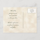 ザデイト招待状秋グレープリーフろうけつ染め 案内ポストカード (裏面)