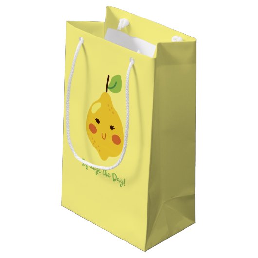 ザデイパニーレモンを絞る スモールペーパーバッグ (裏面アングル)