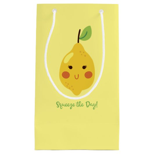 ザデイパニーレモンを絞る スモールペーパーバッグ (正面)