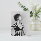 ザデイムオリジナルアートポートレートスケッチはがき ポストカード (スタンド正面)