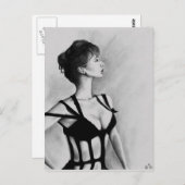 ザデイムオリジナルアートポートレートスケッチはがき ポストカード (正面/裏面)