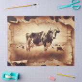 ザデイリーカウズティッシュペーパー 薄葉紙 (クラフト)