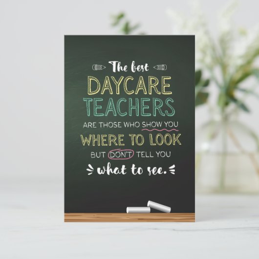 ザデイ最高のケア先生 サンキューカード (スタンド正面)