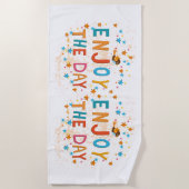 ザデイ楽しむビーチタオル ビーチタオル (正面)