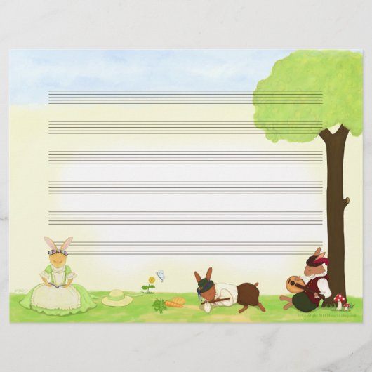 ザデイ素晴らしミュージック原稿紙 (正面)