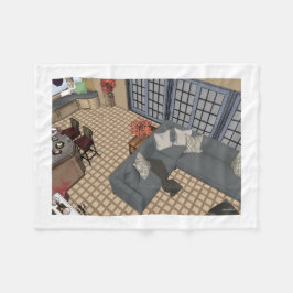 ザデザインセンターデコラーアートフリースブランケット フリースブランケット