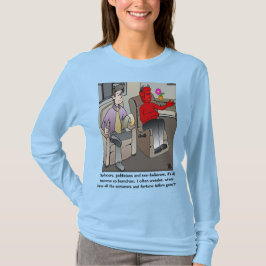 ザデビルズ精神科医ウィメンズブルー Tシャツ