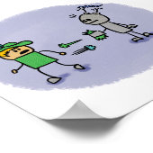 ザデュエル漫画ブックスタイルプリント ポスター (角)