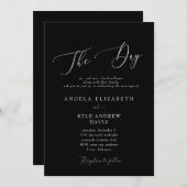 ザデーモダンブラッエレガントク&モダンズ 招待状 (正面/裏面)